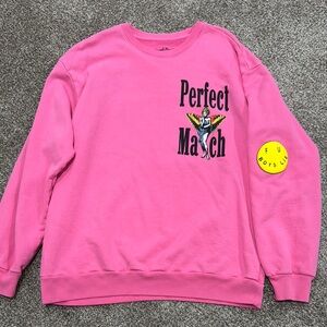 Pink Graphic Sweatshirt
